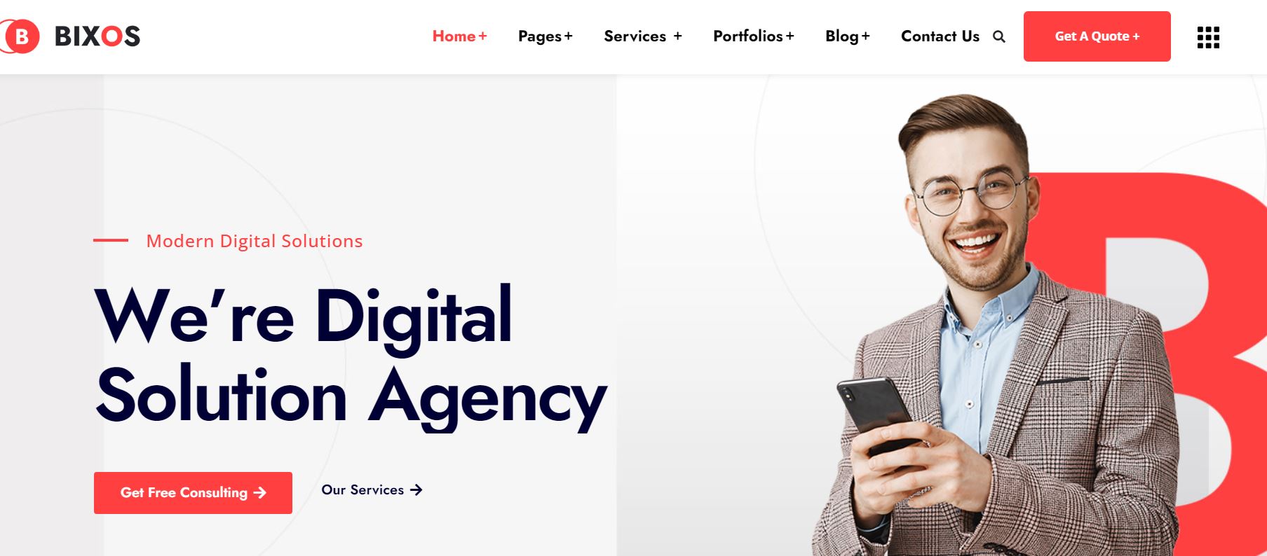 Bixos - Business & Digital Agency WordPress Theme