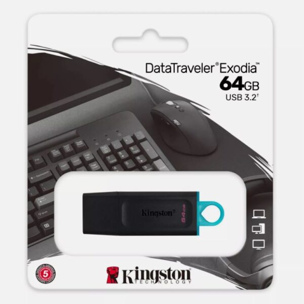 Kingston DataTraveler Exodia USB 3.2 Flash Drive 32/64/128/256 GB Memory stick - 64GB